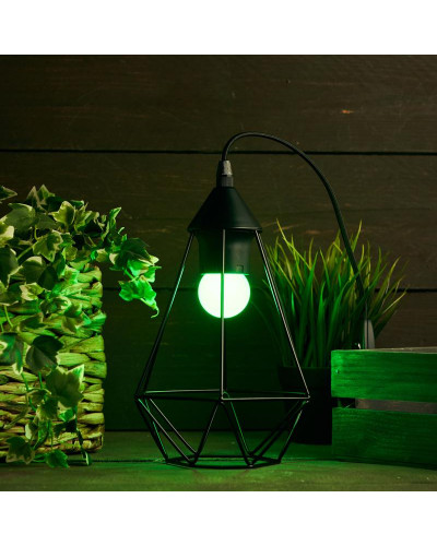 Лампа светодиодная, диаметр 45мм, E27, 5 LED, 2Вт, ЗЕЛЕНЫЙ, 230В NEON-NIGHT