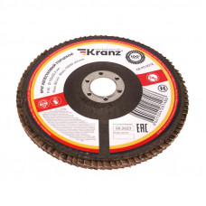 Круг лепестковый торцевой, P40, 150х22,2мм KRANZ