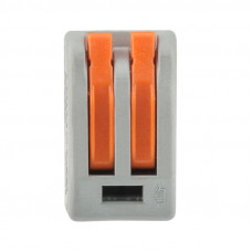 Универсальная клемма СМК 222-412, 2-проводная серая 0,08-2,5/4 мм² (20 шт./уп.) REXANT