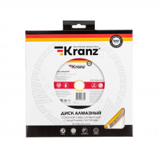 Диск алмазный отрезной Turbo сегментный с защитными секторами, 230х22,2x10мм KRANZ