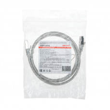 Патч-корд S/FTP, CAT 6A (10G), RJ45-RJ45, 28AWG, LSZH, серый, 1м REXANT