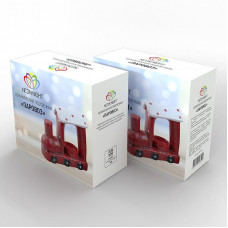 Керамический подсвечник Паровоз 17,1х7,1х14,7 см