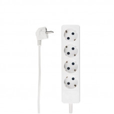 Удлинитель PREMIUM 4 гнезда 5м 3х0,75мм² с/з белый PROconnect