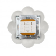 Выключатель одноклавишный HAPPY Ромашка с/у, желтый/белый KRANZ