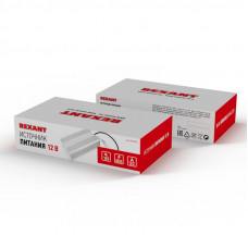 Источник питания 12В, 300Вт с проводами, влагозащищенный IP67