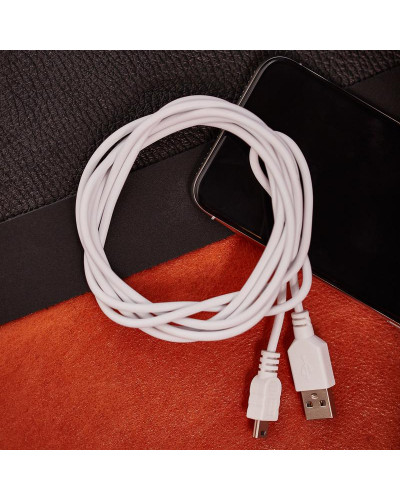 Кабель USB-A – mini USB, 1А, 1,8м, ПВХ, белый REXANT