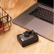 Адаптер сетевой (переходник) с Евро А/F на тонкую вилку С1 плоский «Тефаль» 6А б/з черный PROCONNECT (пакет БОПП 1 шт/уп.)