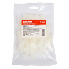 Скоба под винт 12мм, белая (50 шт/уп) REXANT