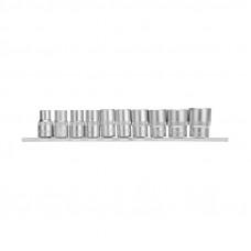 Набор торцевых головок 1/2, двенадцатигранные, CrV, 10 шт., 10-24мм REXANT