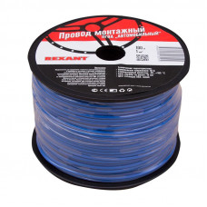 Провод ПГВА 1х1,00мм², синий, бухта 100м REXANT