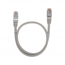 Патч-корд F/UTP, CAT 5e, RJ45-RJ45, 26AWG, LSZH, серый, 0,5м REXANT