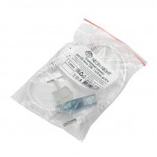 Установочный комплект для светодиодной ленты 220В, 7,5x20мм, до 50м (шнур питания 4А, заглушка, коннектор)