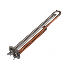 Нагревательный элемент для бойлера ТЭН RF64 2,0 кВт (0,7+1,3), фланец 64мм, медь,  клеммы под винт, L320мм, 220V + анод М4 REXANT