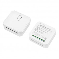 Умное встраиваемое Wi-Fi реле одноканальное (для выключателей без подсветки) SECURIC