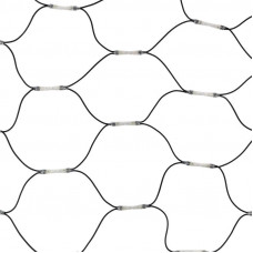 Гирлянда светодиодная Сеть 2x3м 432 LED МУЛЬТИ черный каучук IP67 постоянное свечение 230В блок в комплекте NEON-NIGHT