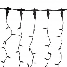 Гирлянда светодиодная Занавес 2х3м 760 LED БЕЛЫЙ черный ПВХ IP65 постоянное свечение 230В блок в комплекте NEON-NIGHT