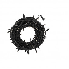 Гирлянда Нить управляемая 20м 240 LED ТЕПЛЫЙ БЕЛЫЙ черный каучук IP67 свечение с динамикой 230В не соединяется нужен контроллер 217-204 NEON-NIGHT