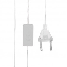 Гирлянда светодиодная Снежинки большие 5м, 20LED, IP20, прозрачный провод, свечение мульти (RG/RB), мигание, 230В NEON-NIGHT