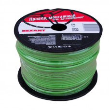 Провод ПГВА 1х1,00мм², зеленый, бухта 100м REXANT