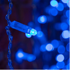 Гирлянда светодиодная Занавес 2х1,5м 192 LED СИНИЙ прозрачный ПВХ IP65 постоянное свечение 230В блок в комплекте NEON-NIGHT
