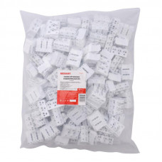 Клемма пружинная соединительная КСП 3-полюсная (100 шт./уп.) REXANT