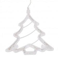 Фигура светодиодная Елочка на присоске с подвесом, цвет зеленый