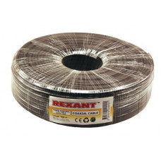 Кабель ККСВ-П+2х0,5 мм, 100 м, черный, REXANT