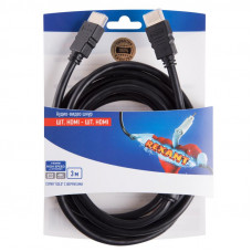 Шнур HDMI - HDMI, 3м, с ферритами, Gold REXANT