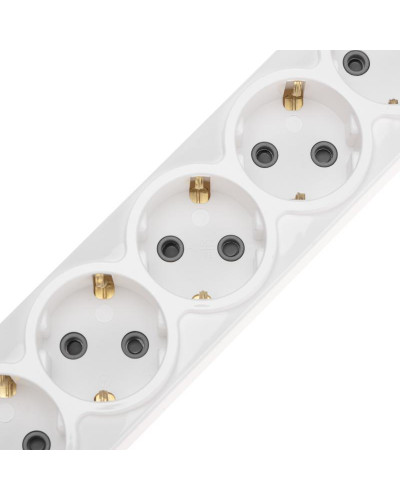 Удлинитель PREMIUM 6 гнезд, 5м, 3х1,5мм², с/з, 2 USB, белый REXANT