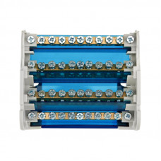 Шина на DIN-рейку в корпусе (кросс-модуль) 4х11 REXANT