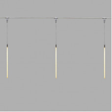 Гирлянда Тающие сосульки комплект 10 шт. х 50см, шаг 100см, 600 LED ТЕПЛЫЙ БЕЛЫЙ, белый каучук, IP67, 24В, соединяется NEON-NIGHT