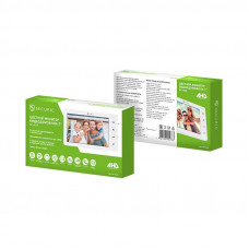 Цветной монитор видеодомофона 7' формата AHD(1080P), с детектором движения, функцией фото- и  видеозаписи. Цвет белый  (модель AC-434)