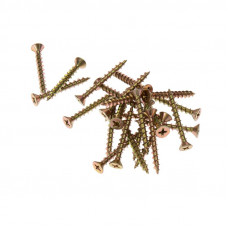 Саморез оконный острый 4,1х35мм, желтый цинк, короб (500 шт/уп) KRANZ