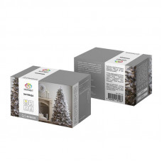 Гирлянда Твинкл Лайт 4 м, прозрачный ПВХ, 25 LED, цвет ТЕПЛЫЙ БЕЛЫЙ