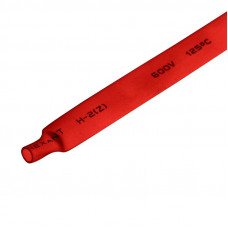 Трубка термоусаживаемая ТУТ нг 8,0/4,0мм, красная, упаковка 50 шт. по 1м REXANT