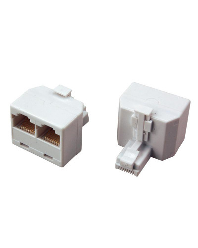 Переходник сетевой LAN, штекер 8Р8С (RJ-45) -2 гнезда 8Р8С (RJ-45) REXANT