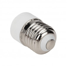 Переходник цокольный E27-E14 белый REXANT