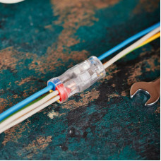 Экспресс-клемма СМК 2273-2x3R проходная разъемная 3 полюса 3х2-проводная 0,5-2,5мм² (50 шт/уп) REXANT