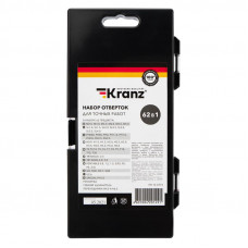 Набор отверток для точных работ 62 предмета KRANZ