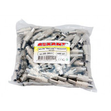 TV-разъем штекер никелированный c пружиной REXANT