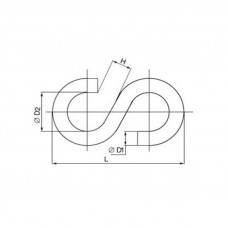Крюк типа S, d=3 REXANT