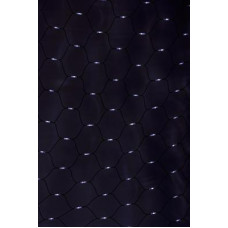 Гирлянда Сеть, LED диоды, 2х2м., (288 диодов), черный провод каучук, белые/синие диоды, с контроллером NEON-NIGHT