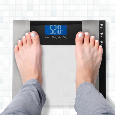 Весы напольные электронные до 180 кг с диагностикой, стекло SMART Life REXANT