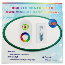 LED RGB контроллер 2.4G (полусенсорное управление) LAMPER