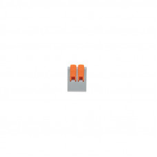 Универсальная клемма СМК 222-612/221-612, 2-проводная серая 0,5-4/6 мм² (50 шт/уп) REXANT