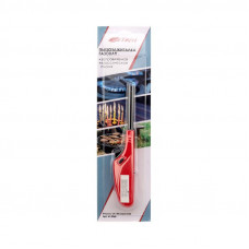 Бытовая газовая пьезозажигалка с классическим пламенем многоразовая (1 шт.) красная  СК-306  СОКОЛ