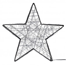 Металлическая 3D-фигура Звезда 35см, цвет свечения теплый белый, питание 3хAA (не в комплекте) NEON-NIGHT