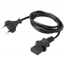 Шнур сетевой  Евро  3х0.75мм²  1.8М  (PVC)  (с заземлением)  (для питания ноутбука)  REXANT