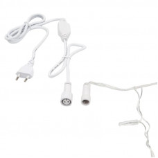 Гирлянда светодиодная Занавес 2x0,8м 160 LED КРАСНЫЙ прозрачный ПВХ IP65 постоянное свечение 230В блок в комплекте NEON-NIGHT