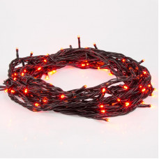 Гирлянда Нить управляемая 10м 100 LED КРАСНЫЙ черный ПВХ IP65 свечение с динамикой 230В контроллер в комплекте NEON-NIGHT